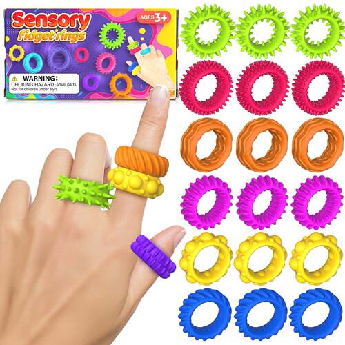 硅胶感官戒指专注力FidgetToys