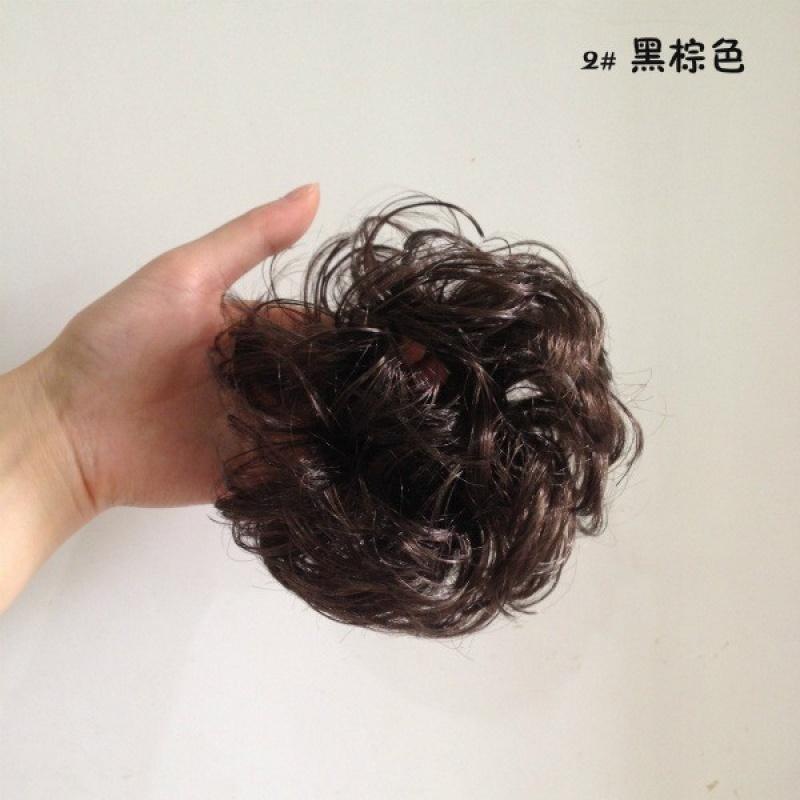 假发假头花卷发圈女生头饰花苞