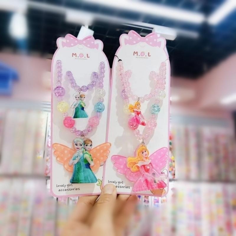 可爱儿童项链女公主水晶宝石女童