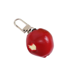 苹果皮节日包挂件摆件礼物钥匙扣苹果果核草莓搞怪彷真假苹果食玩