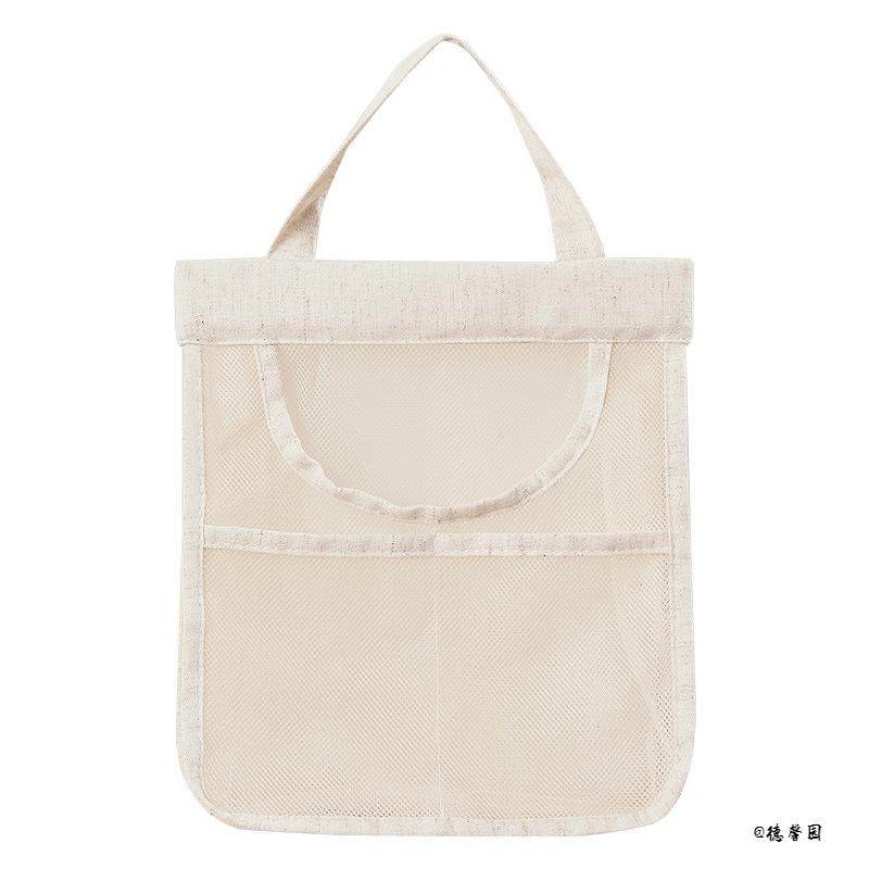 加厚网眼袋高颜值简约门后网眼透气壁挂收纳袋纯色果蔬美观棉麻,收纳整理,其他收纳袋,淘宝优惠券,粉丝福利购,淘宝优惠卷