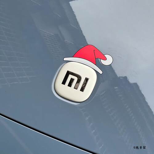 车窗适用于小米xiaomi红帽子贴纸