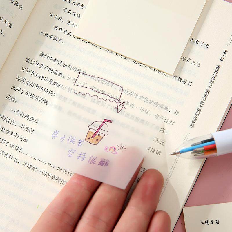 高颜值创意简约高中生便签条透明便利贴学生N次贴初中生ins,模玩/动漫/周边/娃圈三坑/桌游,动漫挂件/文具,淘宝优惠券,粉丝福利购,淘宝优惠卷