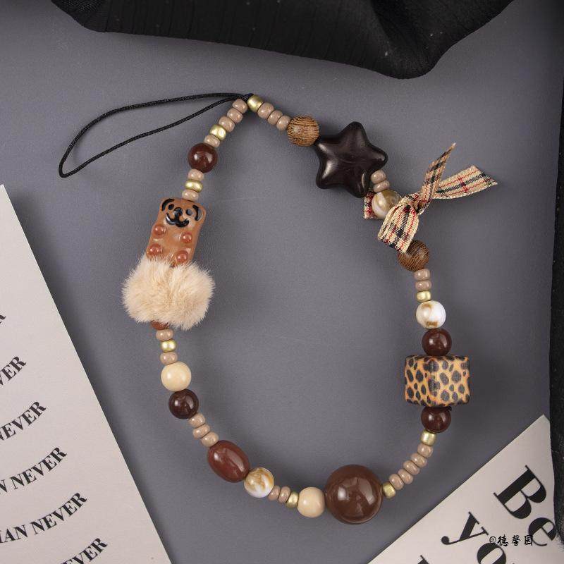 毛球短款手机链串珠逛街出行高颜值手机挂绳高级感拍照手腕带通用,服饰配件/皮带/帽子/围巾,钥匙扣,淘宝优惠券,粉丝福利购,淘宝优惠卷