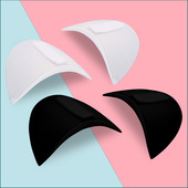 布艺肩垫溜肩塌肩外套西装 直角肩垫魔术贴自粘海绵垫免缝海绵垫肩