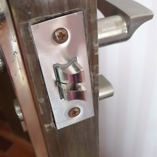 浴室门锁体单锁舌卧室门锁配件三叉静音加长锁体单舌锁体