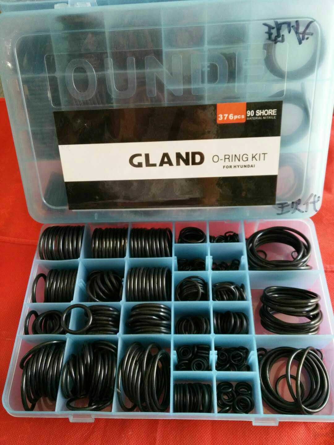 现代挖掘机专用优质盒装O型圈密封圈 专用盒装胶圈升级版胶圈油封