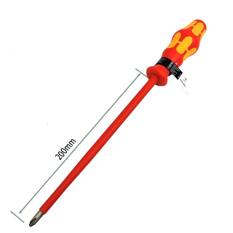 WERA德国维拉VDE电工绝缘十字螺丝批起子162I-PH0 PH1 ph2 PH3 4