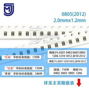 0805 1.82R 2.21R 2.49R 3.01R 3.24R 3.32R 贴片电阻低阻冷门