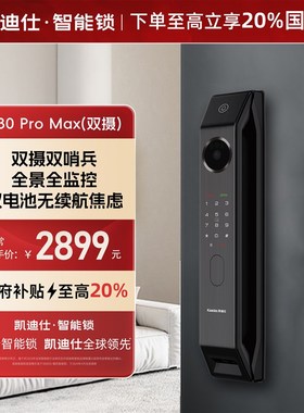凯迪仕(KAADAS)P30u Pro Max 双摄款高清大屏猫眼智能门锁
