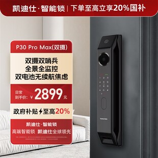 凯迪仕(KAADAS)P30u Pro Max 双摄款高清大屏猫眼智能门锁