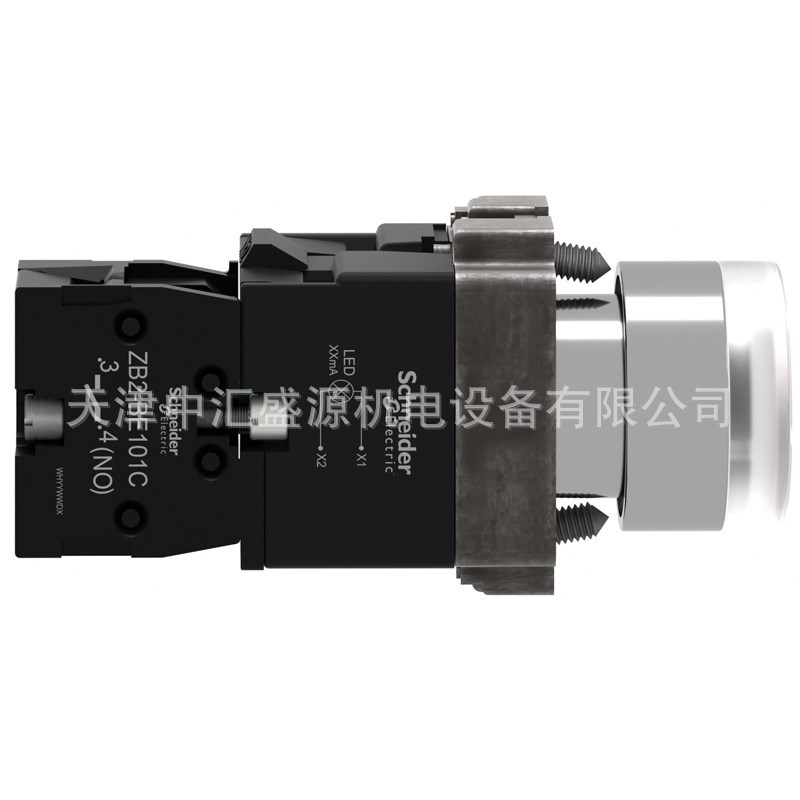 XB2BW31M1C带灯按钮AC220V白色ZB2BW31C+ZB2BWM11C带灯按钮