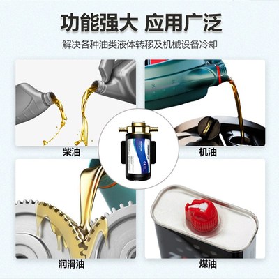 FP-12 小型柴油泵机油泵12V自吸抽油泵24V直流电动齿轮油泵