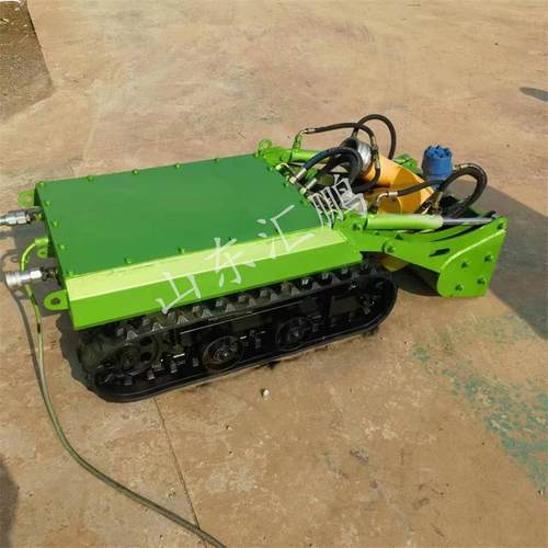 管道水下清淤履带机器人冷却塔沉淀池可视液压遥控履带清淤底盘