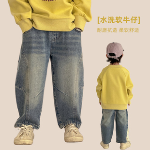 【悠悠童话】男童裤子春秋款儿童牛仔裤2026新款春装男孩长裤子潮