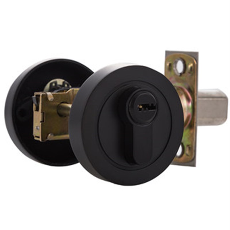 闭锁呆锁通道锁防盗圆形锁具加长平头锁无把手单舌锁隐形门锁暗锁