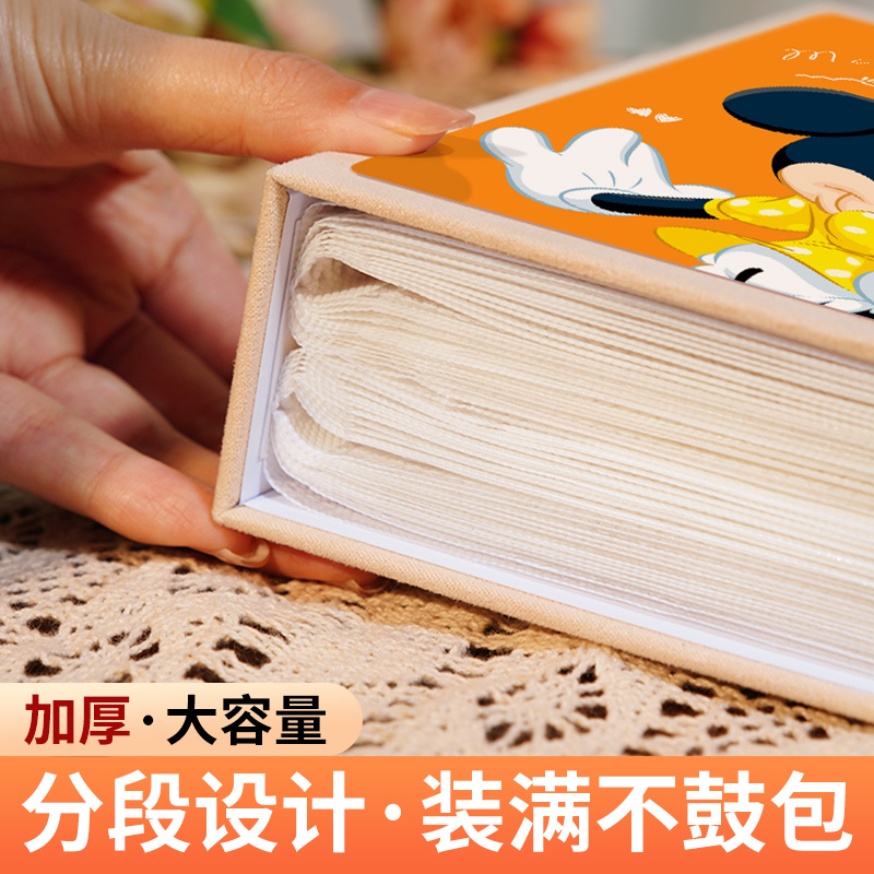 卡通小相册宝宝儿童成长记录册35寸6寸7家庭收纳册情侣大容量影集