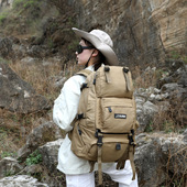 奥莱玛户外多功能专业登山包大容量徒步爬山背包多口袋旅游双肩包