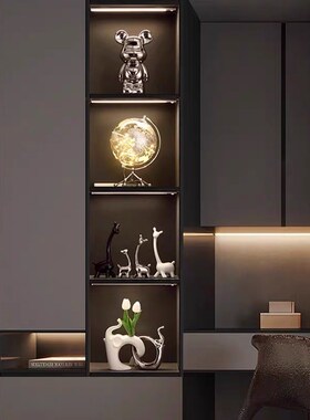 一家四口小鹿摆件家居好物酒柜电视柜装饰品乔迁礼品玻璃柜摆饰品