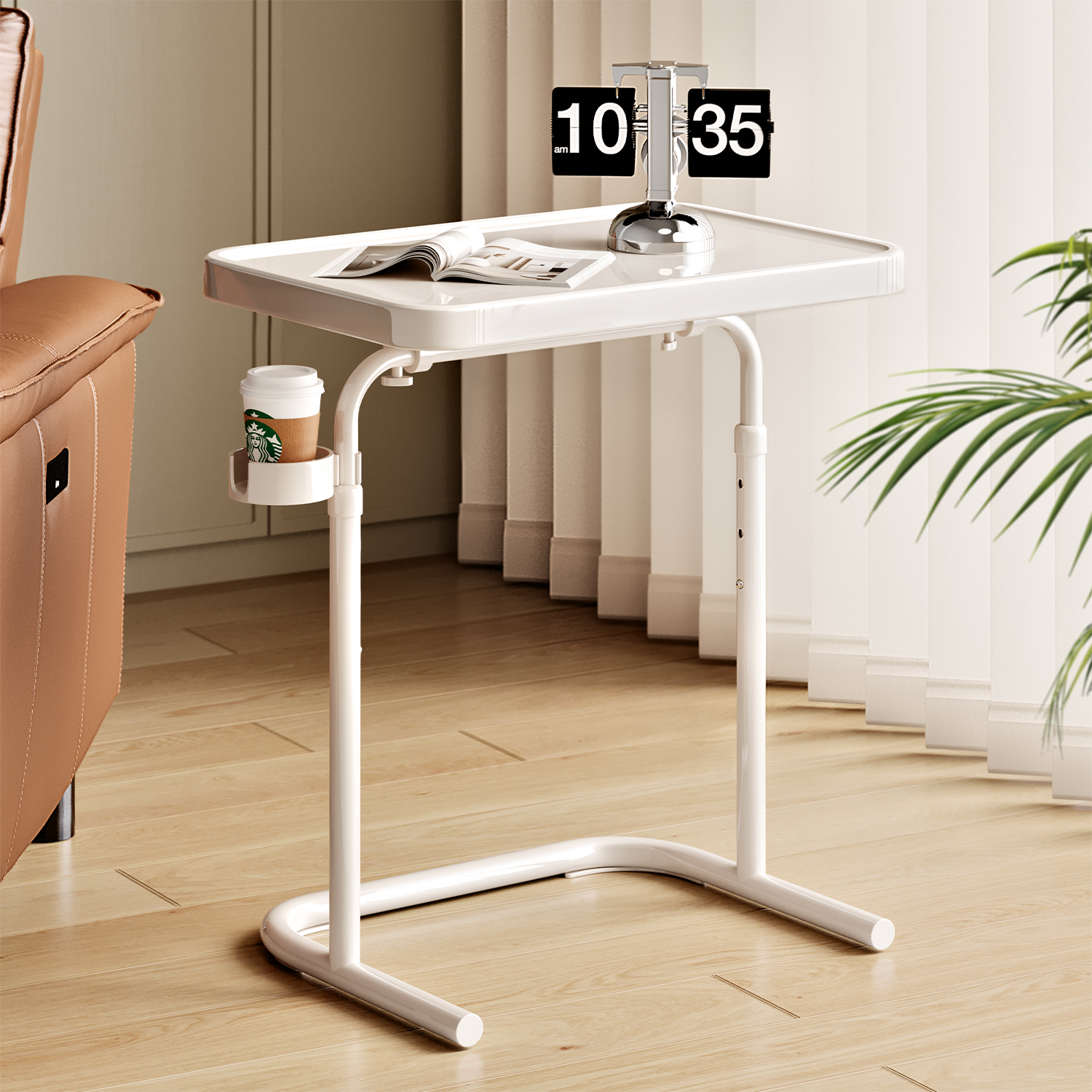 床边桌可移动床头桌带轮升降卧室床上懒人电脑桌客厅沙发折叠边桌