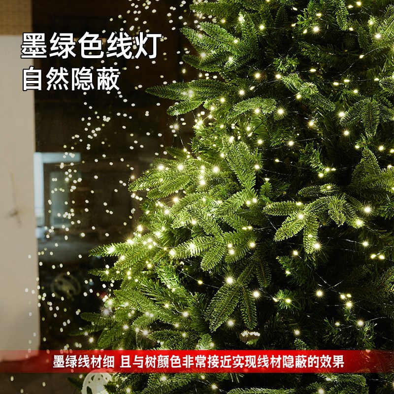 圣诞树灯串装饰led小彩灯闪灯串灯满天星铜线灯场景氛围布置灯带