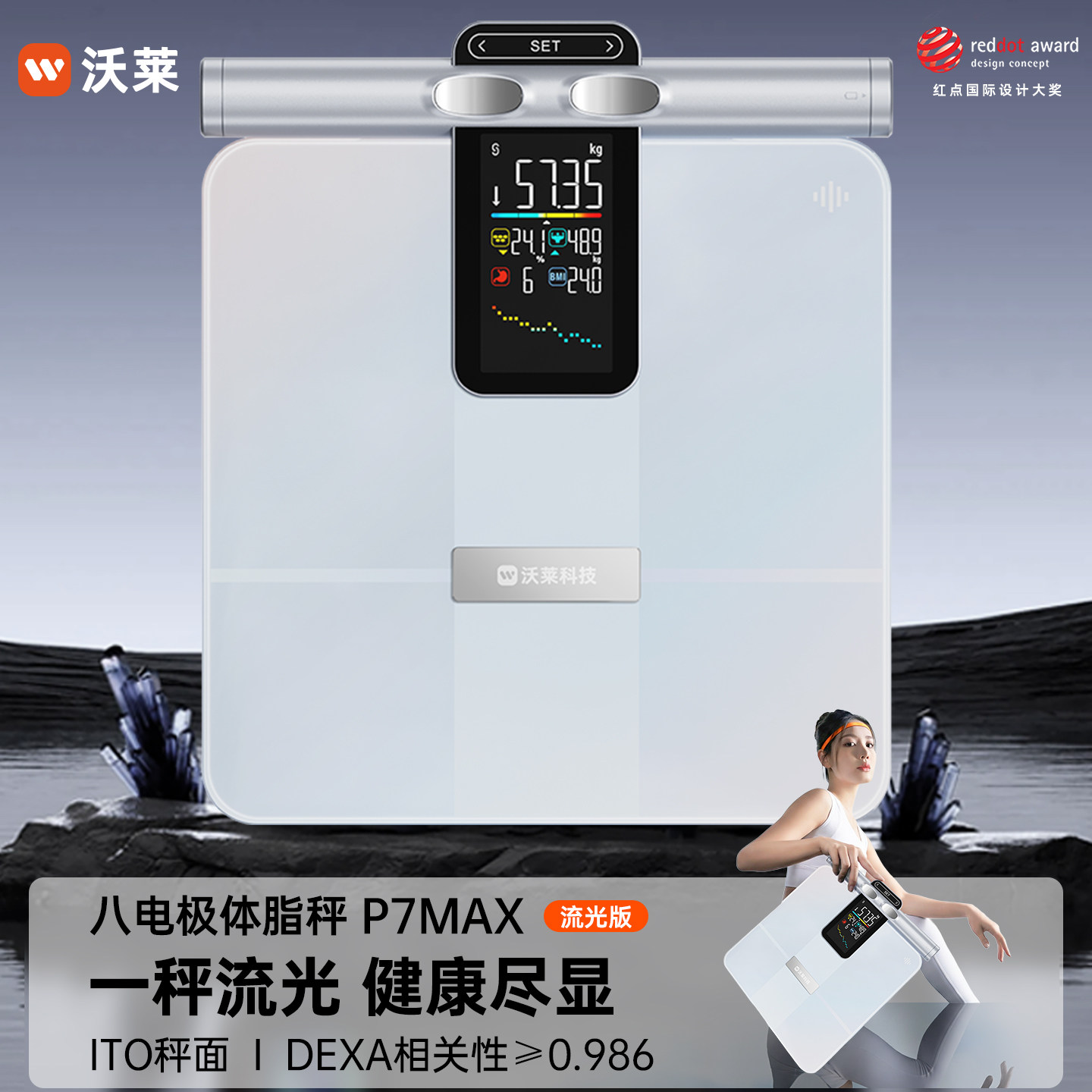 DEXA相关性&ge;0.986 58项身体数据监测