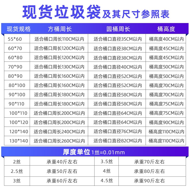 垃圾袋大号加厚超大黑色环卫15/240L商用平口塑料袋特厚500个