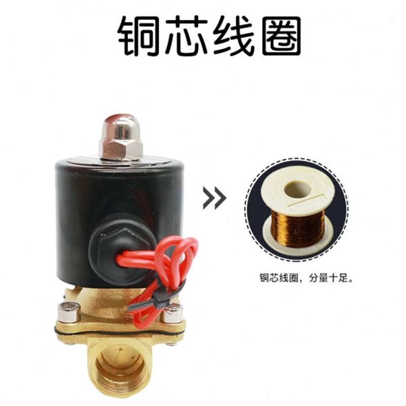 汽车阀控制24V220水箱轮胎降温改装水器电磁配件货车开关V淋刹车