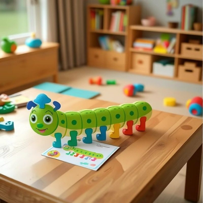 幼儿童毛毛虫颜色配对玩具手眼协调专注力宝宝早教益智拼图1-2一3,玩具/童车/益智/积木/模型,其他形状认知/配对玩具,淘宝优惠券,粉丝福利购,淘宝优惠卷