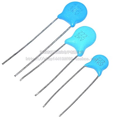 直插高压瓷片电容33PF 47PF 56PF 68PF 82PF 1/2KV 3KV 1000V插件