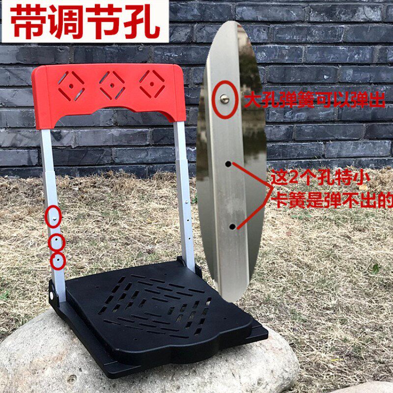 新款折叠式钓箱靠背坐垫座椅钓箱改装加装坐垫座椅靠背通用配件包