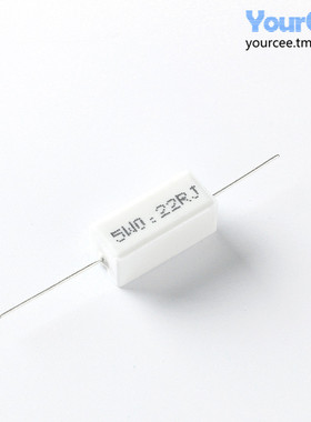 5W/10W陶瓷水泥电阻器 0.1R0.22R0.5R 1R2R2.2R4.7R10R15R20R25欧