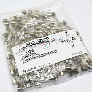 250VP带电阻 LF.125MA 0313.125mxp力特6 32慢熔玻璃保险丝管313