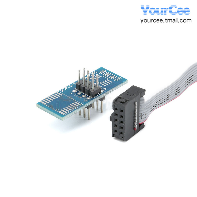 SOIC8/SOP8测试夹子/宽窄体通用/转接板/免拆芯片测试烧录座夹子