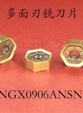 六边形多刃双面铣刀片HNGX0906ANSN-R 通用加工高硬材料 普拉米特