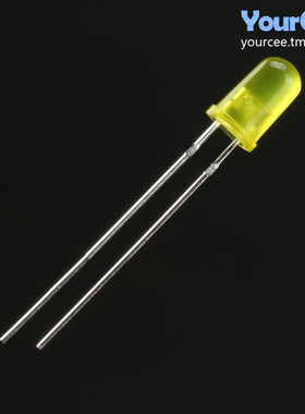 5MM/F5 发光二极管LED灯白发红黄蓝绿紫色圆头高亮直插LED灯 50只