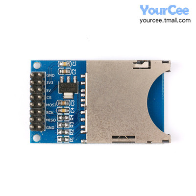 Micro SD卡模块/SD存储模块TF 卡读写卡器SPI接口 带电平转换芯片