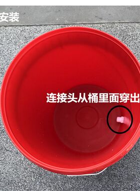 家用户外便携理发店挂壁式洗头洗澡桶带花洒淋浴器塑料桶带水龙头