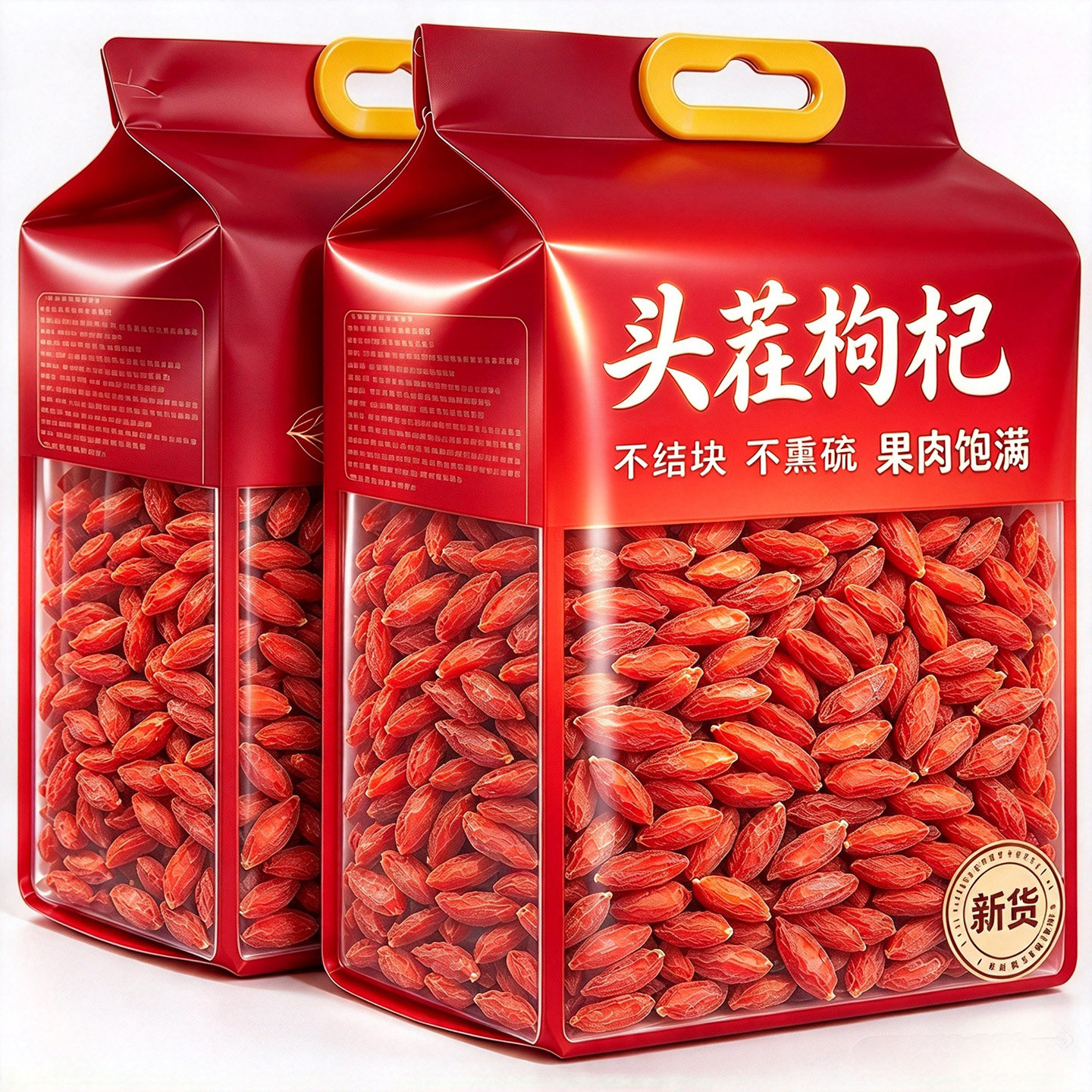 【万人购】宁夏头茬枸杞新货原色无硫大果 免洗大果 非净重泡水喝