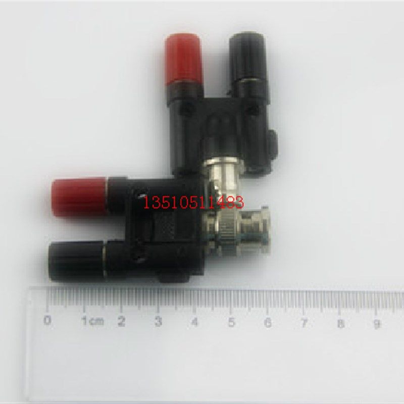 BNC公/母转双联4MM香蕉接线柱 信号插头示波器Q9仪器仪表连接器优