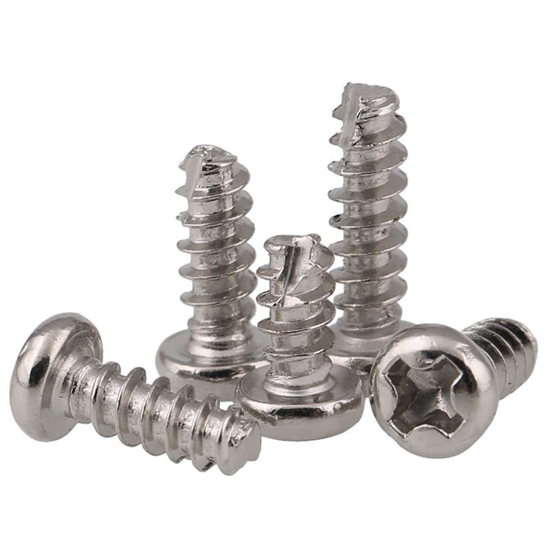 M2/M2.3/M2.6*4-12mm镀镍十字圆头割尾自攻螺丝钉电子盘头螺丝钉