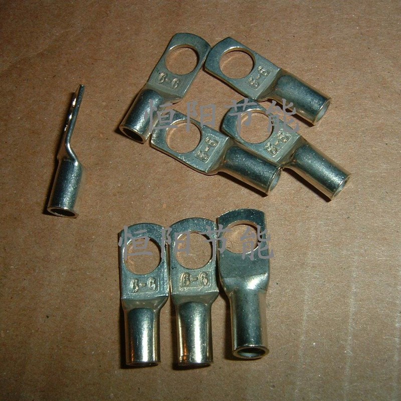 铜芯接线端子6-6 铜鼻子镀锡铜接头5.5  6平方电线接线端子 零卖