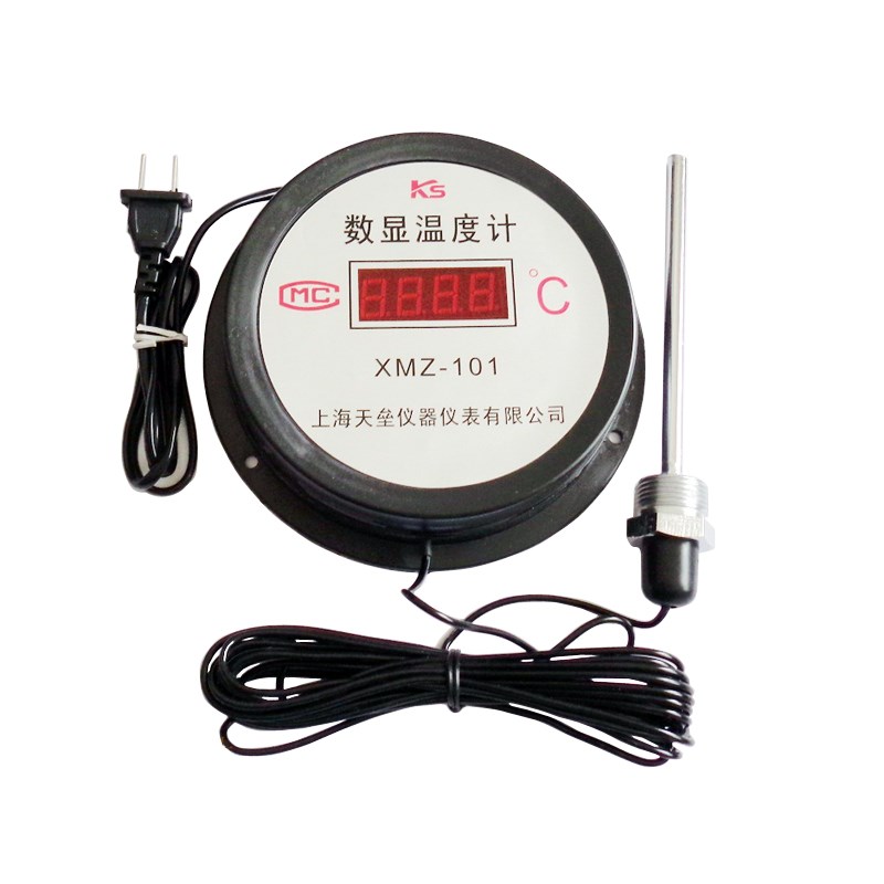 上海天垒压力式数显温度计数字温度检测仪表电子高温检测仪XMZ101
