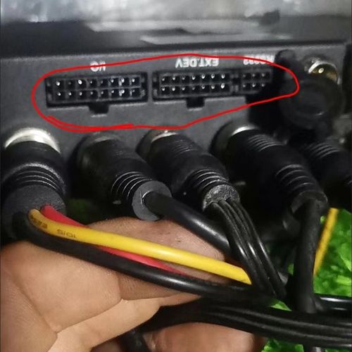 海康威视 DS-M5504HM-SD/GLE车载录像机 报警接线,串口线