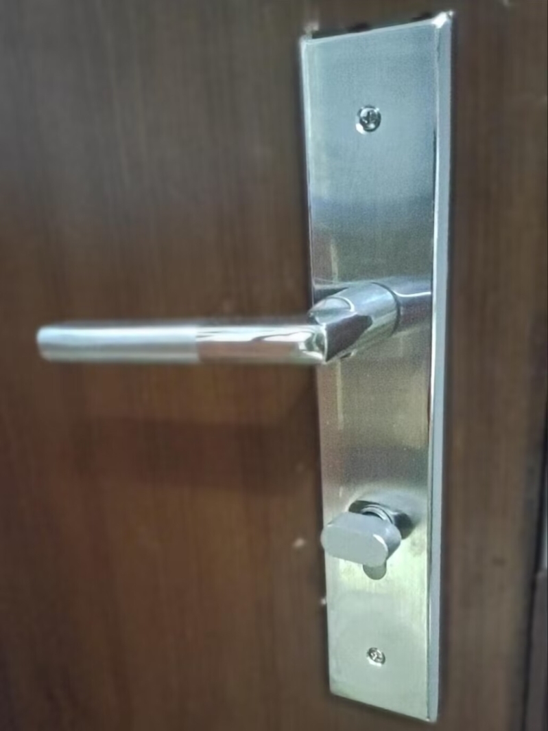 不锈钢85门锁室内卧室房门锁执手锁简约办公室医院木门锁具把手锁
