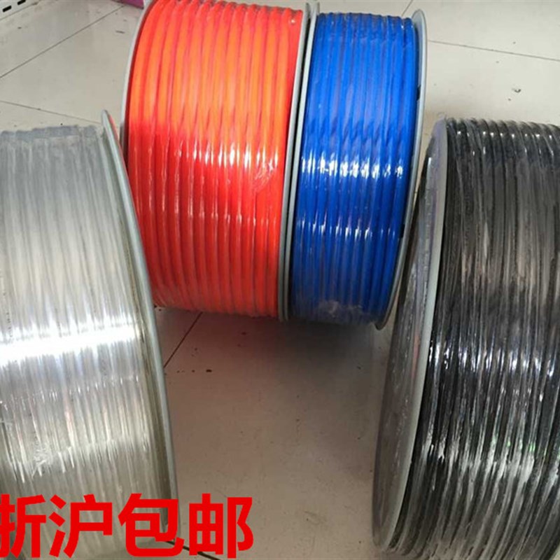 PU进口料气管空压机 气动软管外径8*5MM /12*8/10*6.5/6*4/4*2.5