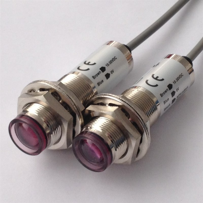 AOTORO光电开关ER18M-DS30C1/B1/C2/B2漫反射 ER18-5C1/5DL对射