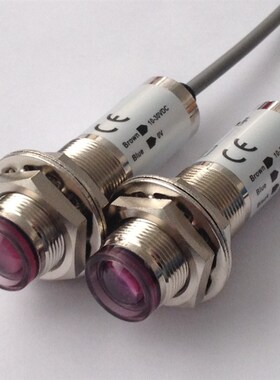 AOTORO光电开关ER18M-DS30C1/B1/C2/B2漫反射 ER18-5C1/5DL对射