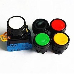 A1E20G 20R IDEC和泉YW1B 10Y 11G A1E20S A1E20W自锁按钮开关11W