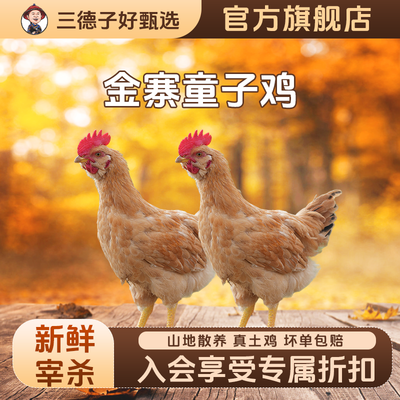 三德子好甄选金寨童子鸡农家散养生态土鸡公鸡跑山鸡新鲜宰杀鲜嫩